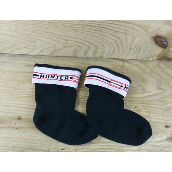 New Hunter Boots Socks Play Large Black Multi New Slip On - Picture 1 of 4